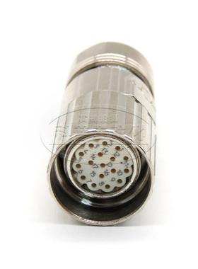 芬芳17芯PIN顺逆时针伺服电机编码器航空插头带插针原装进口*