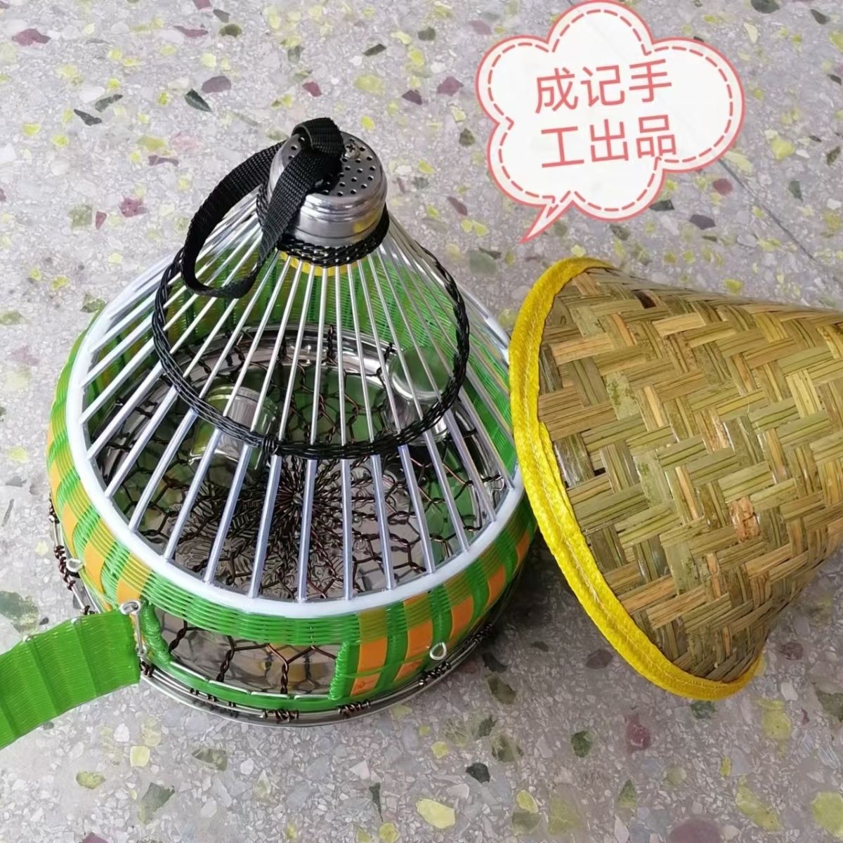 竹鸡鸪笼28CM宽成记手工 鹧鸪竹鸡养殖笼 鸟笼咕咕鸡笼嘎嘎鸡专用
