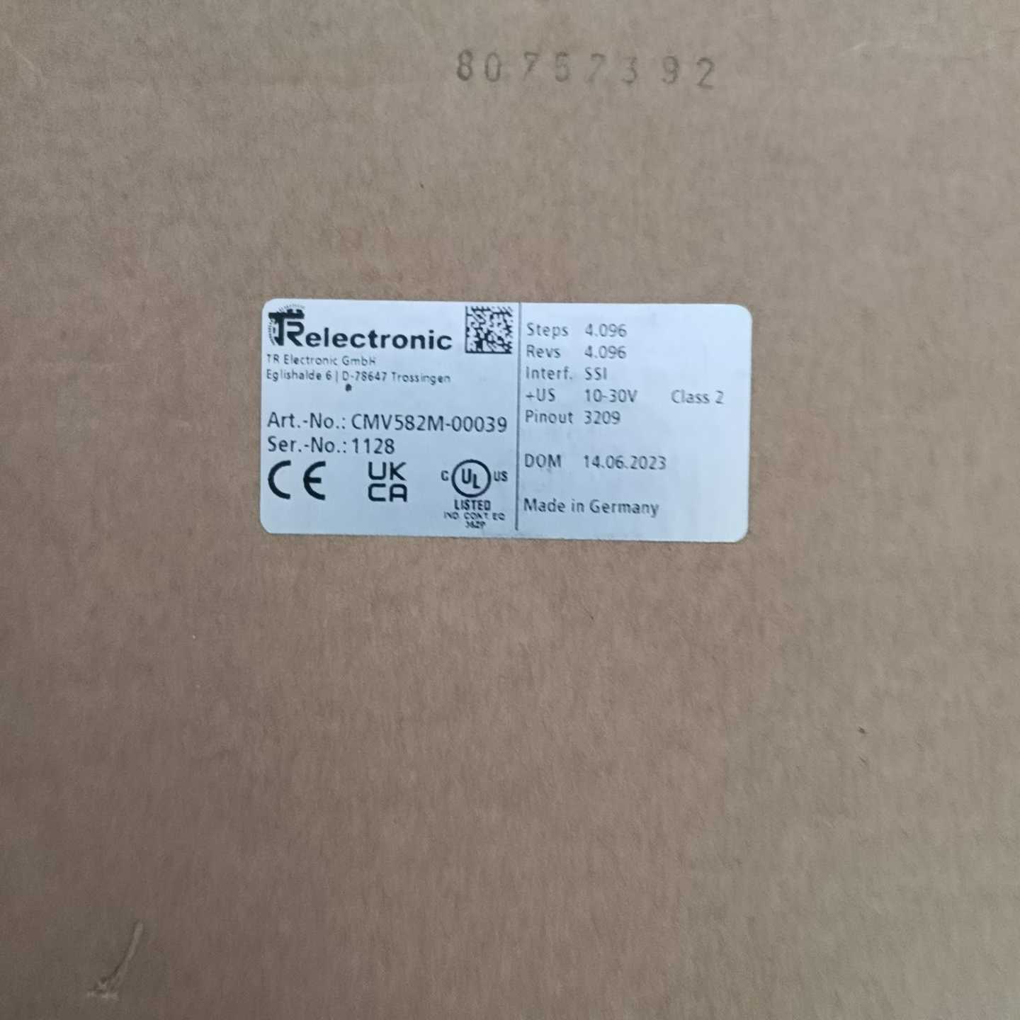 帝尔编码CMV582-00039议价~询价