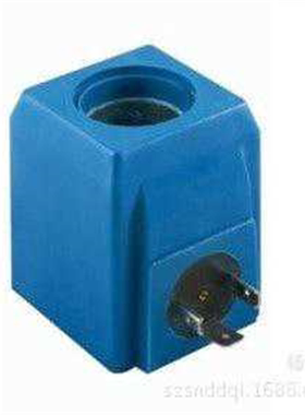 电磁阀线圈内孔23.7MM高度60.7MM三插AC220V蓝色士型DC24V12V