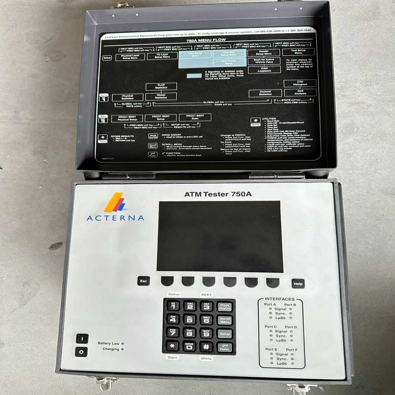 询价~acterna atm tester 750a 测试仪 含包