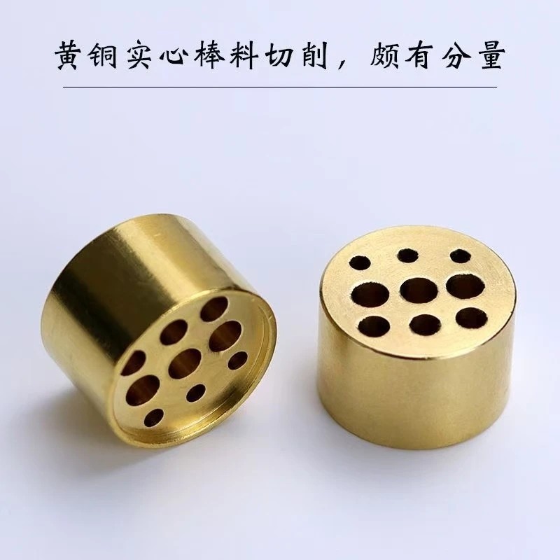 【买一发三】黄铜九孔香插线香炉插香器熏香器香道香托香立香座