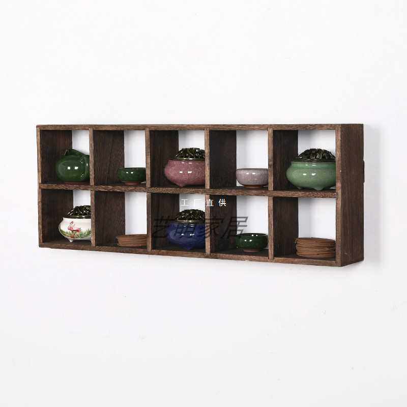 实木多宝阁茶杯架子茶壶茶具收纳置物壁挂展示架中式复古茶架,鲜花速递/花卉仿真/绿植园艺,其它园艺用品,淘宝优惠券,粉丝福利购,淘宝优惠卷