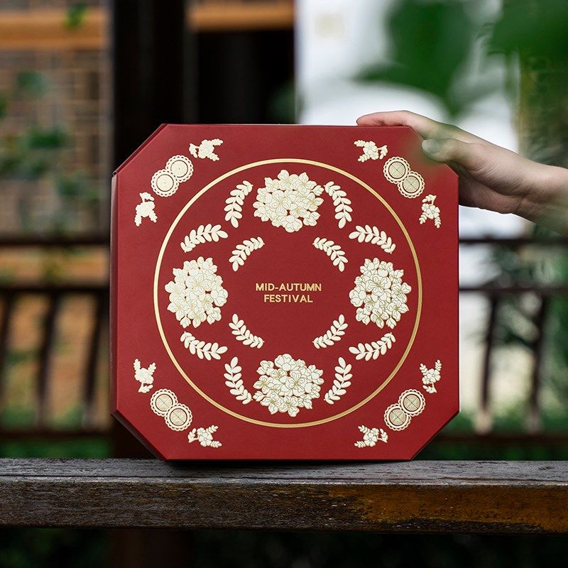 2024新款月饼盒中秋冰皮流心68粒高档礼盒宫廷中式月饼包装盒广式