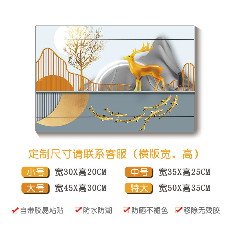 电表箱贴纸装饰画电闸箱遮挡配电箱家用电表盒遮丑信息盒多媒体盒