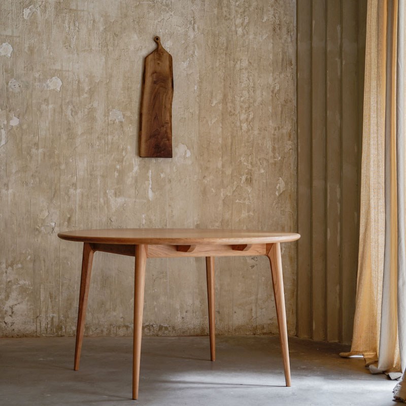 山隐造物 黑胡桃木实木随型艺术砧板 摆件 茶海干泡台