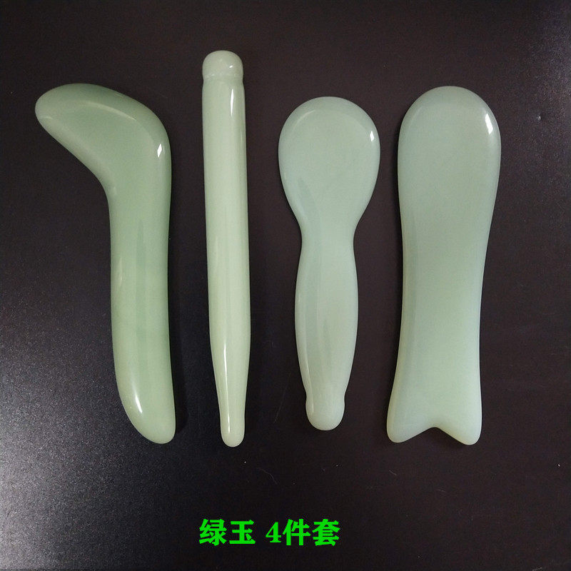 砭石玉石拔筋棒面部眼部美容院拨经棒板刮痧经络按摩拨筋棒点穴棒