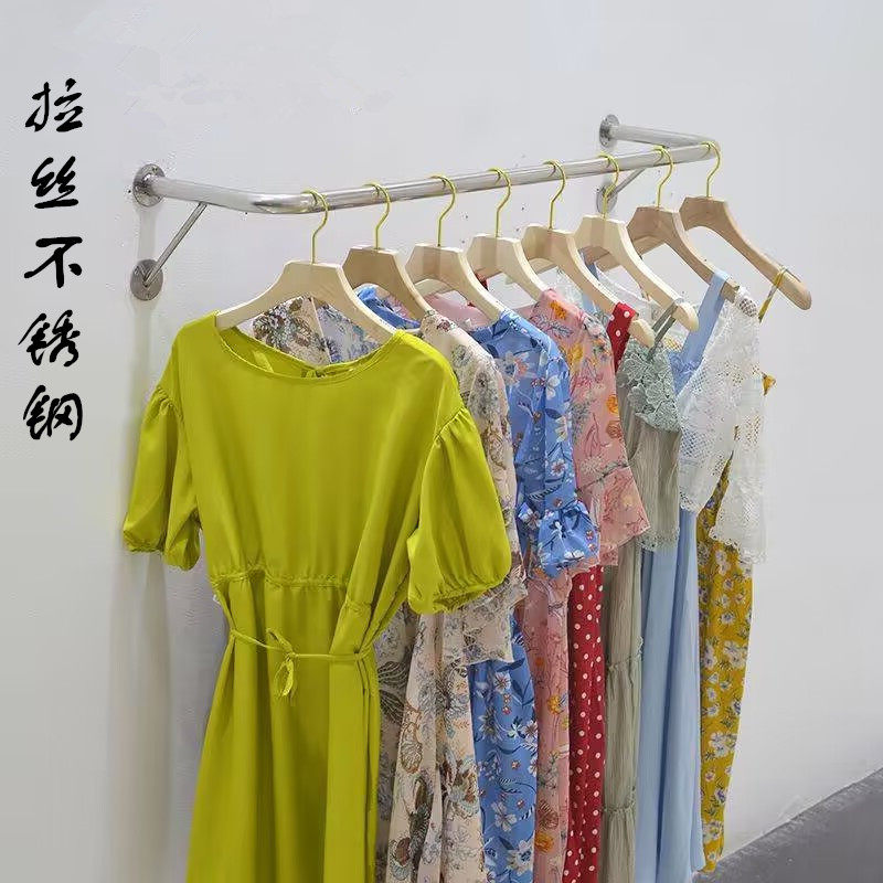 服装展示架上墙壁挂式挂衣架家用晾衣杆服装店货架陈列架侧挂组合,商业/办公家具,服装展示架,淘宝优惠券,粉丝福利购,淘宝优惠卷