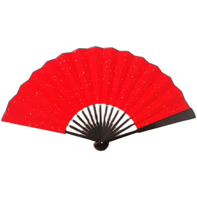 10寸宣纸折扇 空白纸扇 万年红宣纸扇子 画空白扇子黑色洒金扇,居家日用,扇子,淘宝优惠券,粉丝福利购,淘宝优惠卷