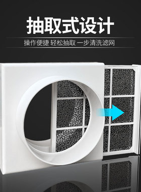管道过滤器通风换气过滤网新风防蚊虫灰尘排风管风机进气口过滤棉