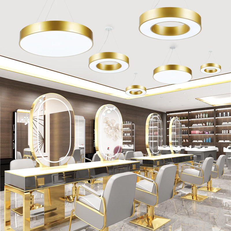 超亮美发店专用吊灯网红理发店长条灯光设计发廊装饰吸吊顶部灯具,家装灯饰光源,商用吊灯,淘宝优惠券,粉丝福利购,淘宝优惠卷