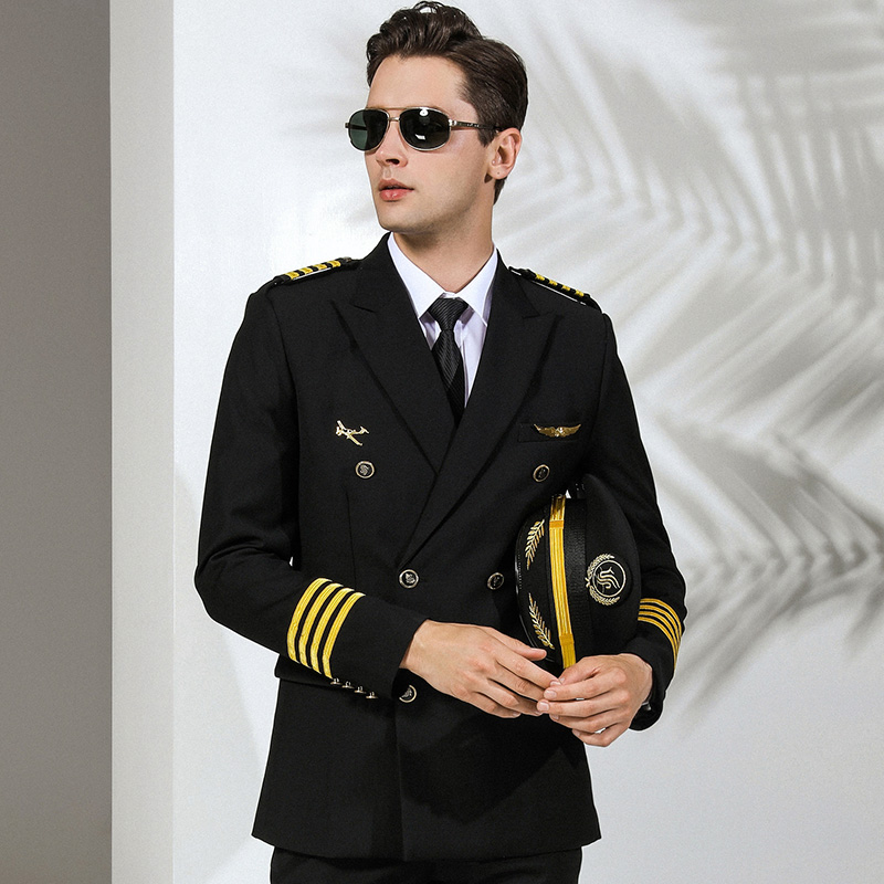 国航机长制服航空制服空少套装飞行员制服年会礼服男高级西装外套