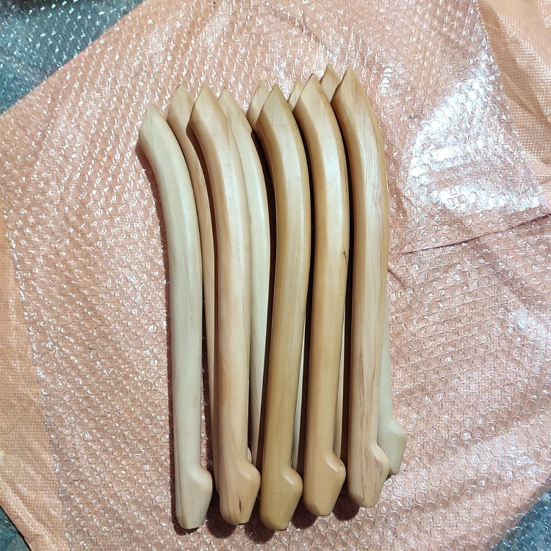 槐木 红花梨 实木大鼓锤打鼓棒一对老式弯鼓槌