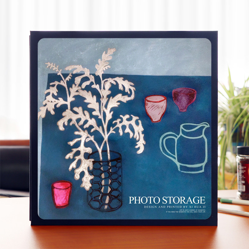 复古风5寸6寸7寸自粘式覆膜相册本情侣DIY手工纪念册影集家庭相簿