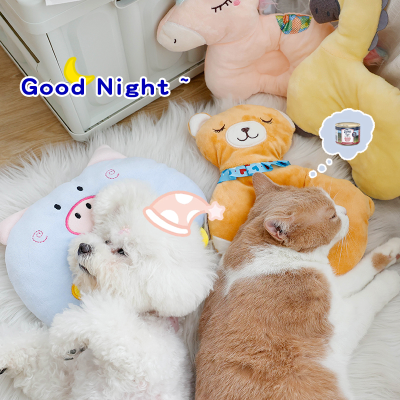 狗狗小枕头睡觉专用猫咪下巴垫泰迪比熊小型幼犬护颈抱枕宠物用品