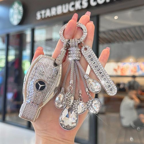 适用奔驰老款钥匙套glc300壳glc260插入式gla/e200包e260l扣c180