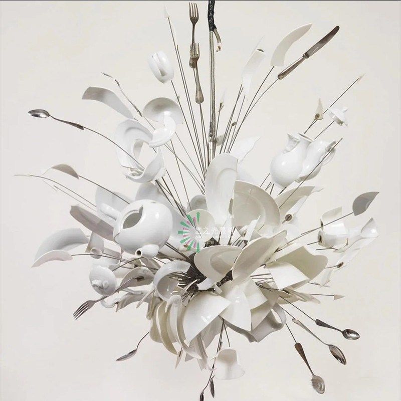 爆炸的厨房破碎碗碟个性吊灯酒店大堂餐厅包房休闲区创意工作室灯,家装灯饰光源,酒店/宴会厅/餐饮吊灯,淘宝优惠券,粉丝福利购,淘宝优惠卷