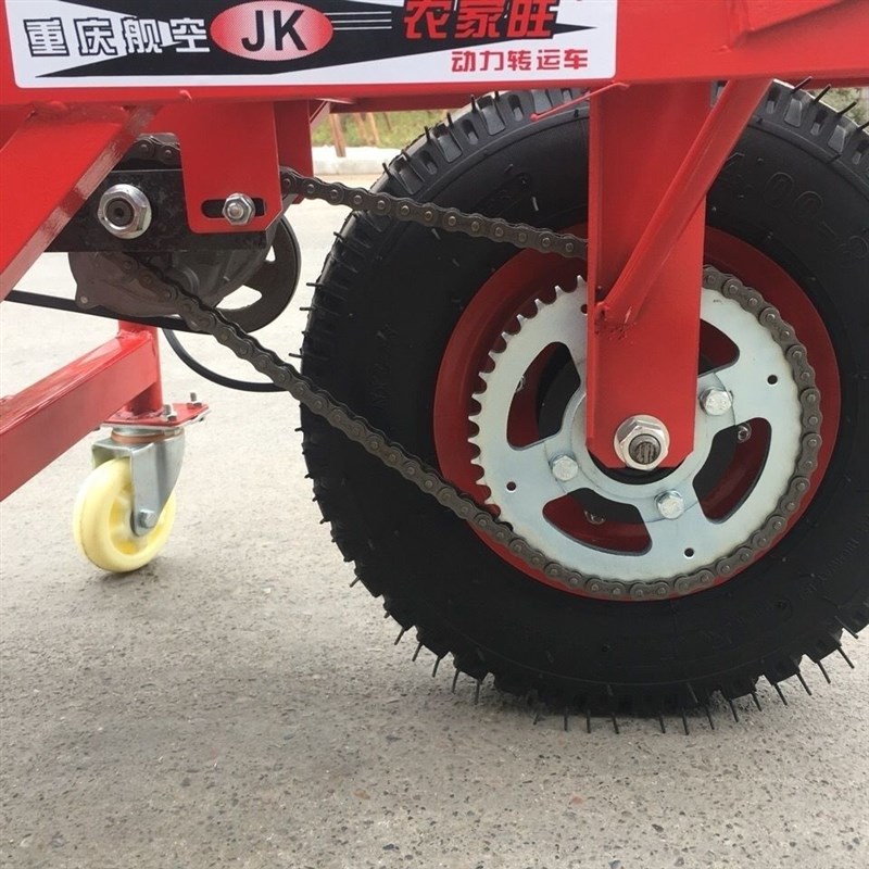 汽油鸡公车农用独轮车油动爬坡手推车平板工地山地爬坡果园运输