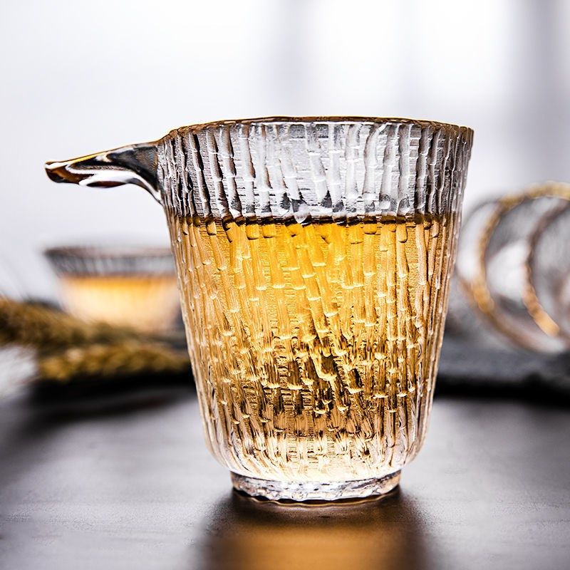 日式锤纹玻璃茶具套装竹节公杯盖碗金边品茗杯功夫茶具树纹清酒杯,餐饮具,清酒杯,淘宝优惠券,粉丝福利购,淘宝优惠卷