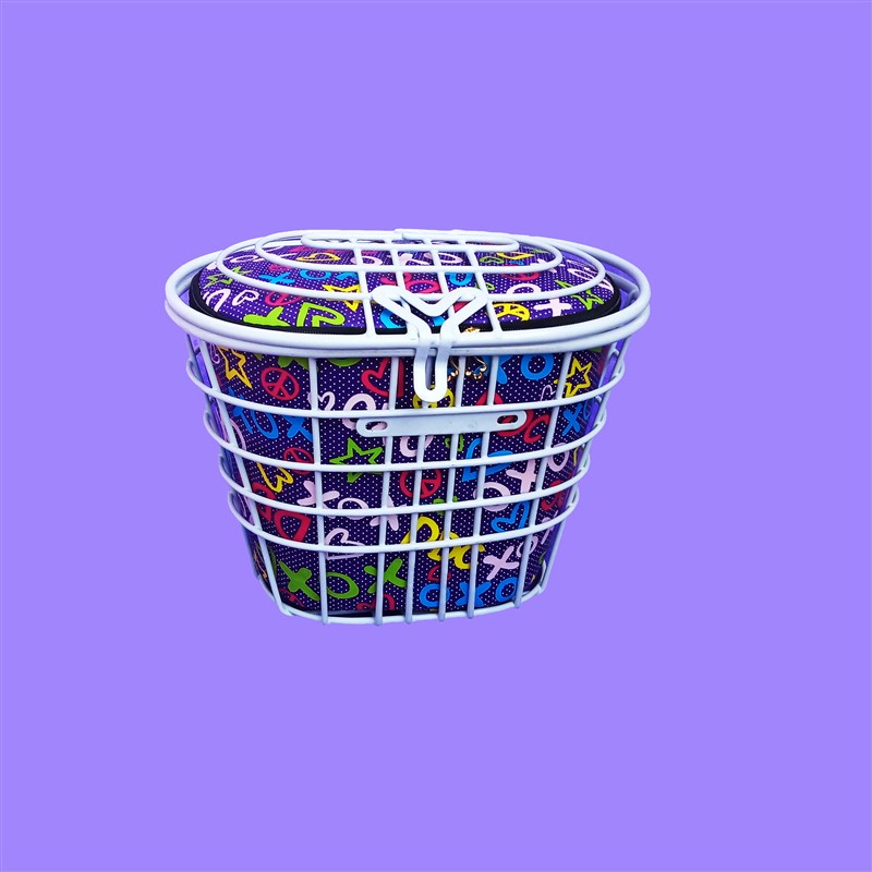 电动车圆形车篮内篓防雨车筐加粗篮子大号车篮小号车筐保温车篮