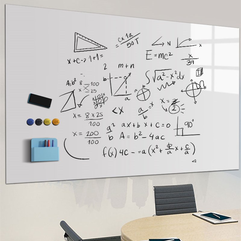 办公室白板磁铁贴片写字板可移除记事面板可擦字教学磁吸黑板贴