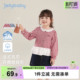 7A抑菌 百搭童装 女童开襟衬衫 条纹宝宝衣服新款 休闲儿童长袖 春季