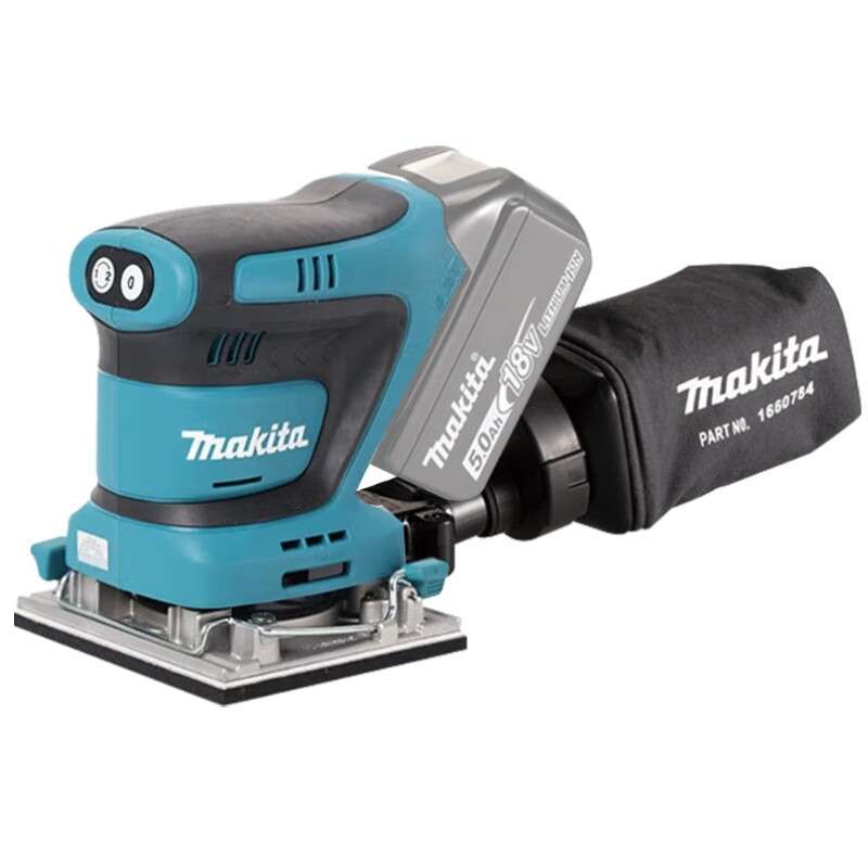牧田（MAKITA）充电式砂光机18V无刷打磨机木砂纸机油漆腻子光墙
