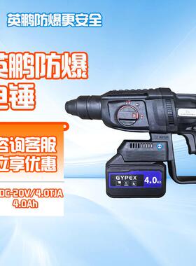 英鹏防爆电锤锂电EXDC-20V/4.0TJA化工冲击钻电钻电镐混凝土钻孔
