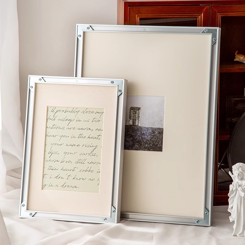 高级感铝合金油画框相框外框定制