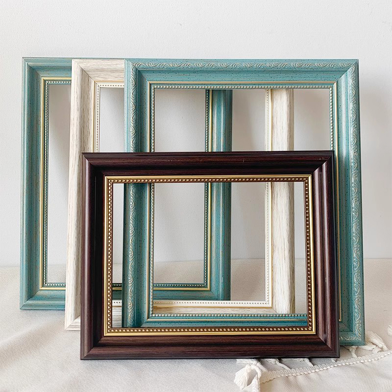 欧式复古油画框数字油画拼图定制