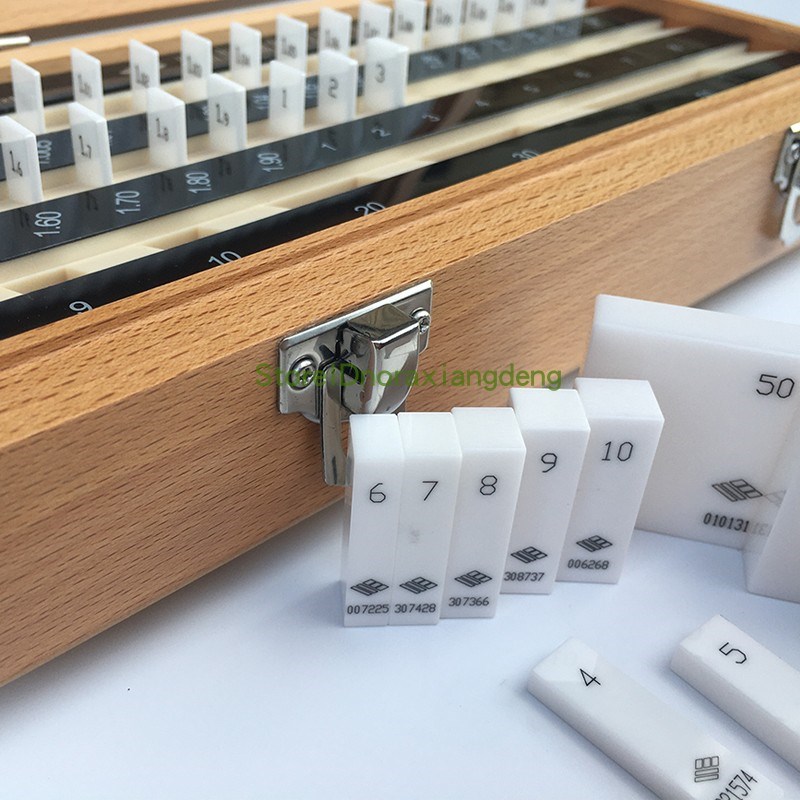 鹰旗0级1级套装精密陶瓷量块38块10 1520 50-100mm卡尺单块校准块