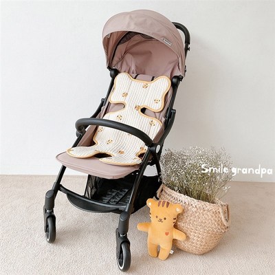 韩国婴儿绗缝推车棉垫 宝宝儿童手推车坐垫透气吸汗四季通用纯棉