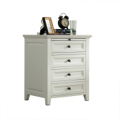 和年美家美式 床边储物收纳小柜子 全实木四抽床头柜卧室储物柜整装