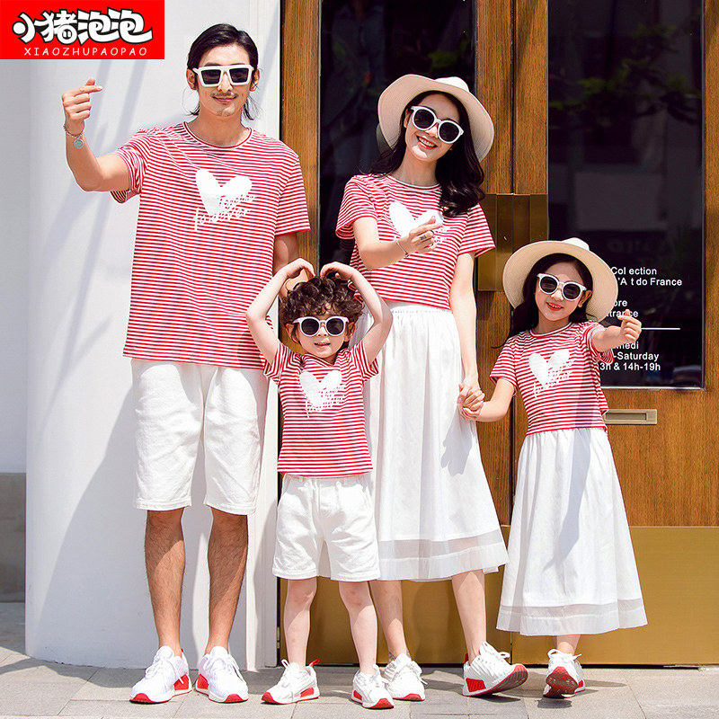 不一样的亲子装夏装一家三口20亲子装/亲子时装