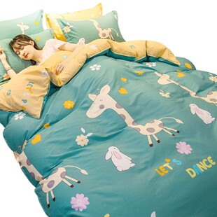 纯棉被套单件150x200单人男学生1.5米冬季 180x200全棉被罩200x230