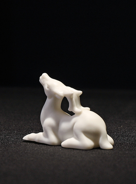 一路有你北欧创意陶瓷鹿摆件客厅家居玄关办公室桌面新中式装饰品