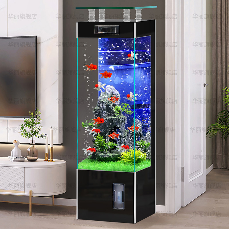 超白玻璃鱼缸客厅小型家用立式落地All2025新款智能电视柜旁,宠物/宠物食品及用品,底柜/落地缸,淘宝优惠券,粉丝福利购,淘宝优惠卷