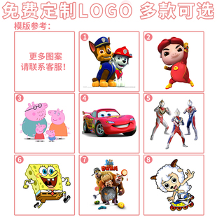 发廊儿童卡通理发围布防静电不沾发定制LOGTO小孩剪头衣家用