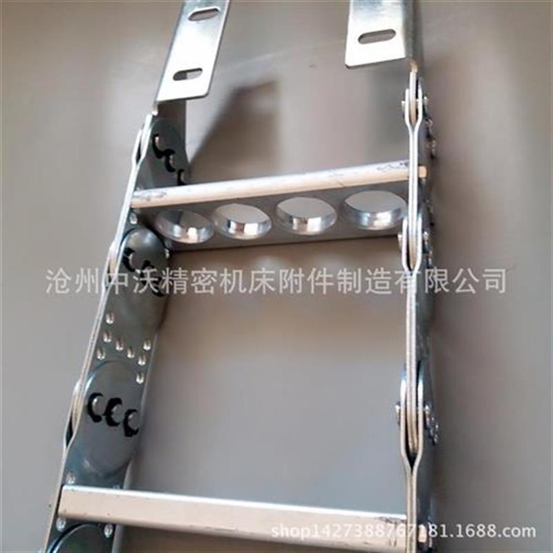 新款厂品180 225 125 机床穿线 工F程 桥式 P 钢制拖链 钢铝拖款