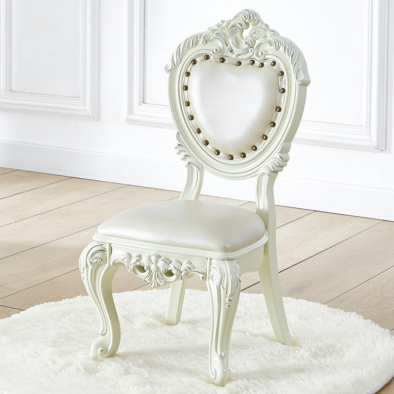 美式小椅子欧式矮凳板凳儿童靠背皮凳子客厅换鞋沙发凳茶几凳家用