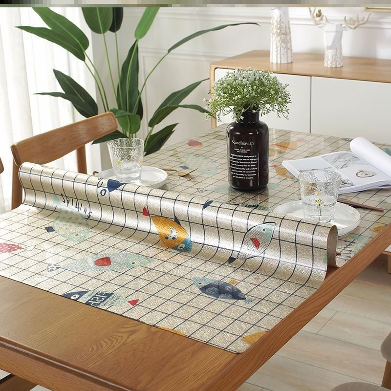 布艺客厅防油宿舍寝室桌布茶几台布防水防烫家用餐布可裁剪桌子垫