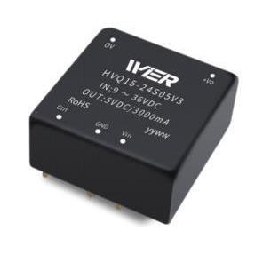 微尔WlER DC-DC 3.3V 模块电源 小型SIP封装 HVQ15-24S03V3