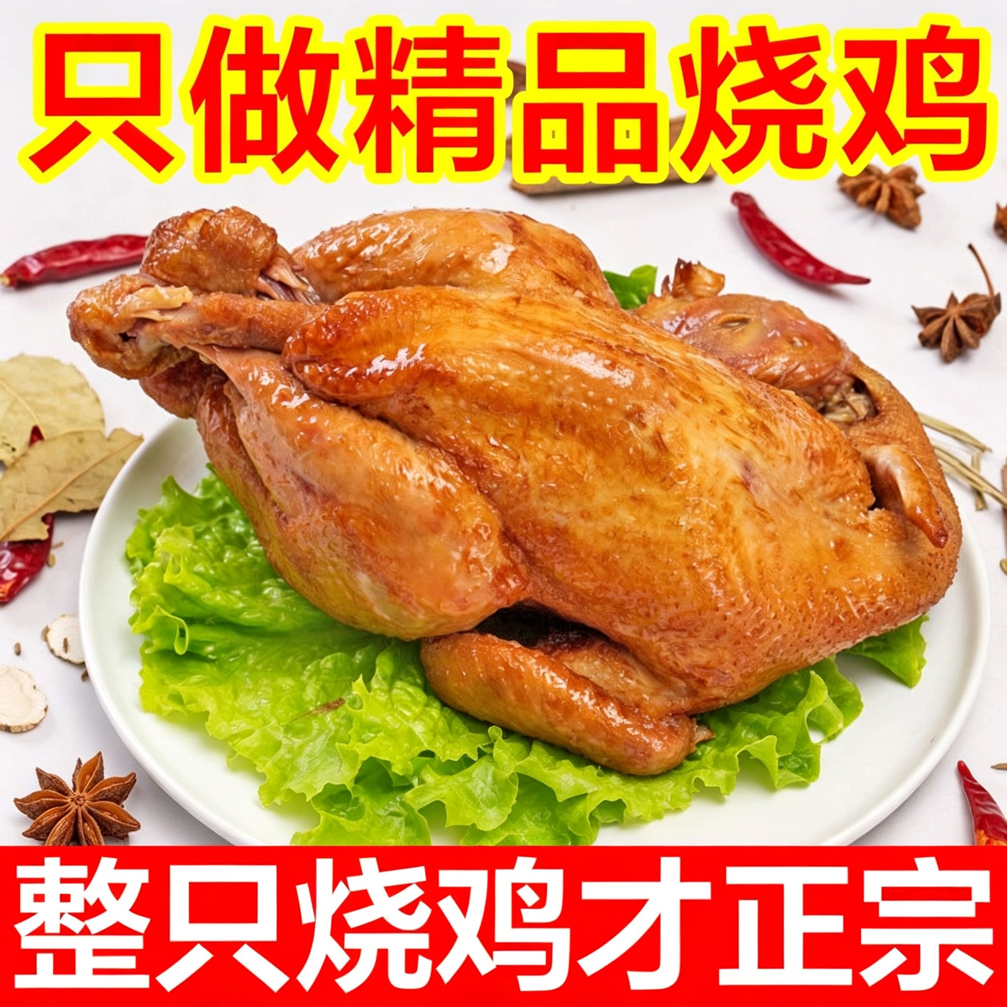 河南特产正宗道口风味烧鸡熟食卤味五香扒鸡下酒菜脱骨扒鸡零食