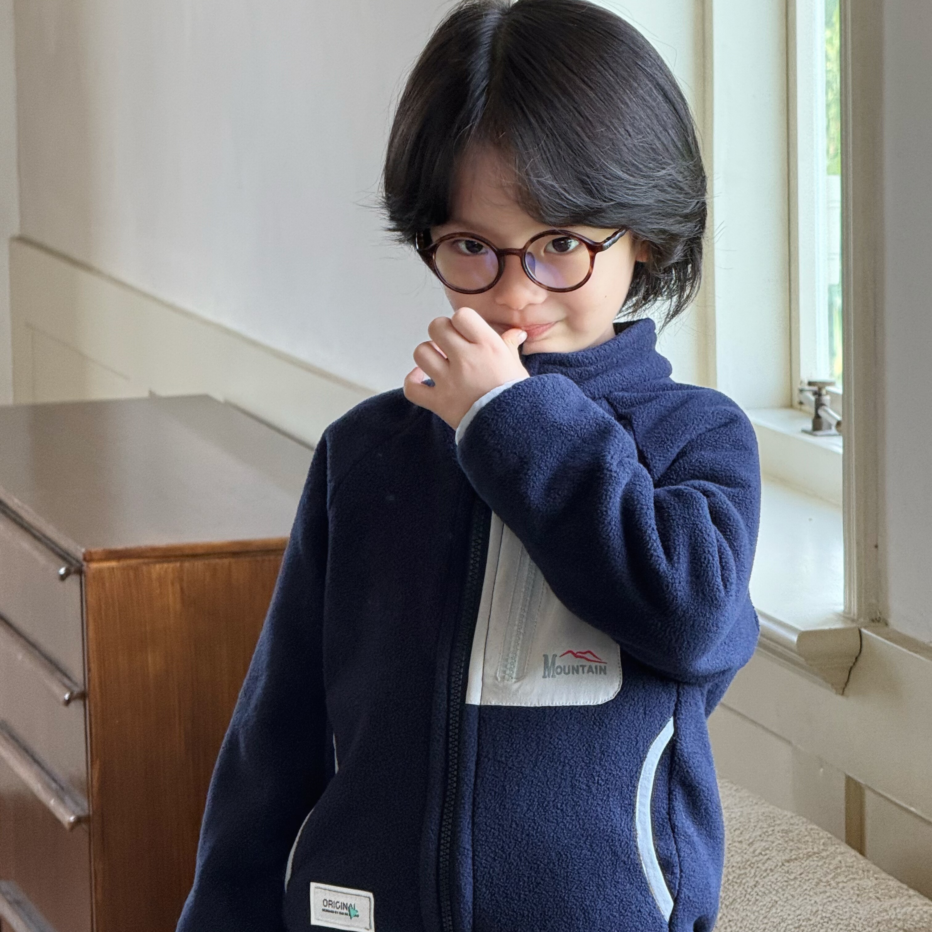 Pawn Tiger2025秋冬新款儿童抗静电恒温摇粒绒外套户外休闲上衣