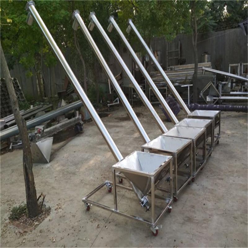 不锈钢蛟龙上料机 调味粉螺旋提升机 白糖圆管式输送机Lj3