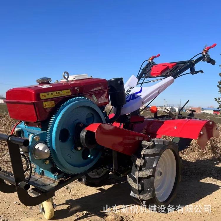 果园用四驱微耕机 180水冷柴油旋耕除草机 苗圃果园树行旋耕机