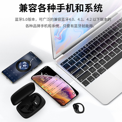 BLINBLIN无线蓝牙耳机耳挂式耳机高清音质三频均衡佩戴舒适T17