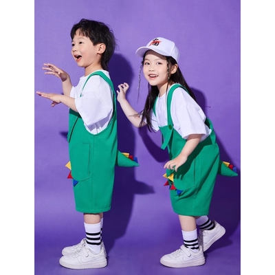 六一幼儿园演出服儿童舞蹈可爱背带裤小学生团体动物表演服装夏季