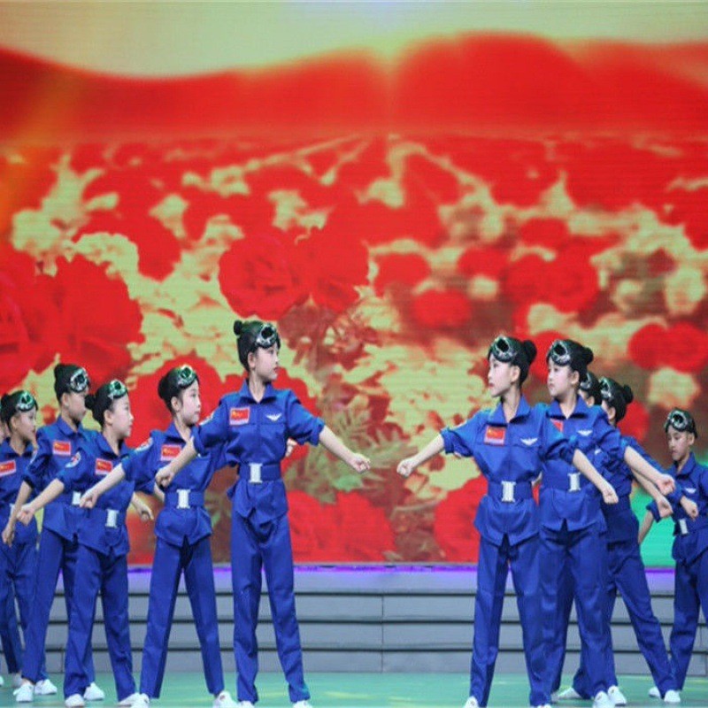 六一儿童演出服飞行员男女款表演服航空制服成人儿童宇航员服装