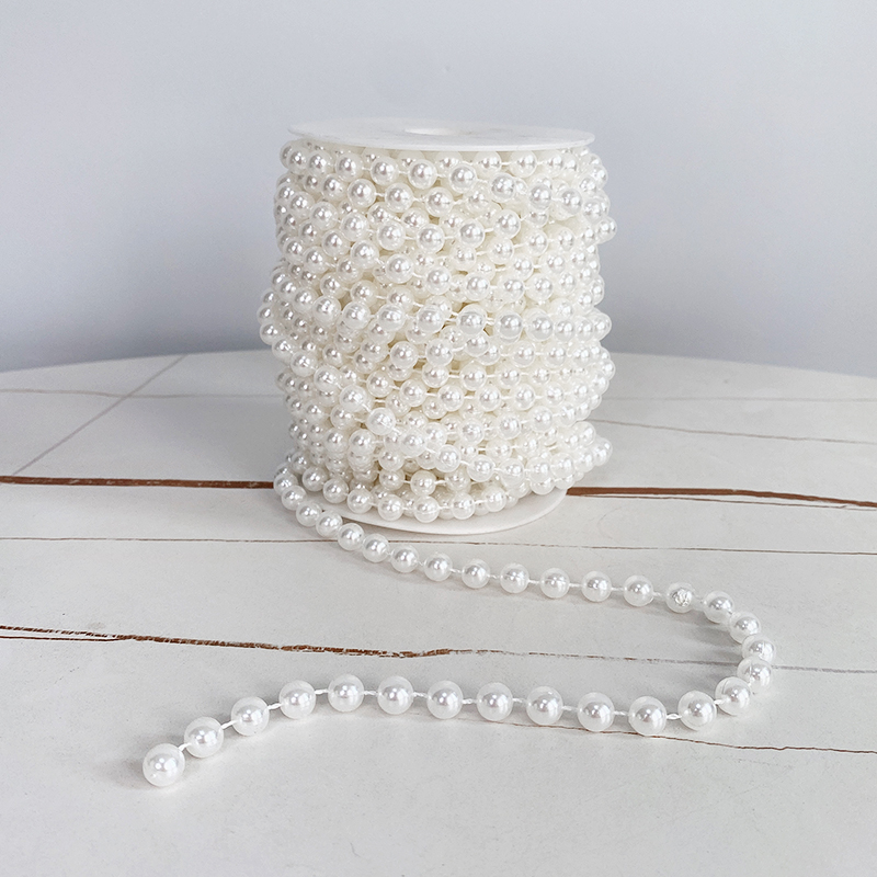 新款婚礼道具珍珠链连线珠帘珠串婚庆路引串珠链现场舞台吊顶装饰